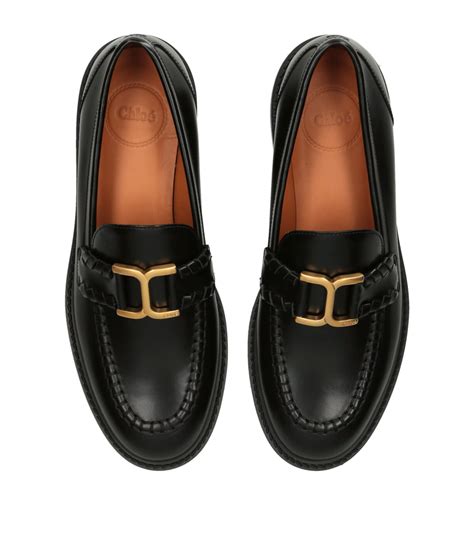 chloe leather loafers|marcie loafer women chloé.